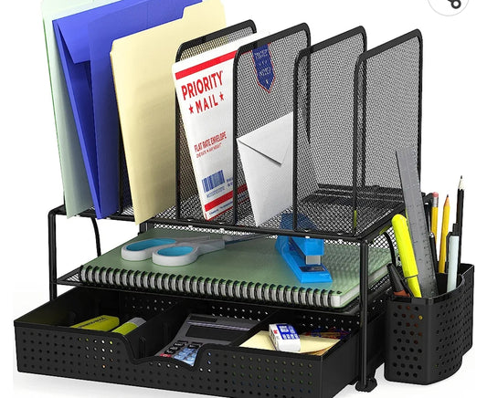 mesh desk organzier