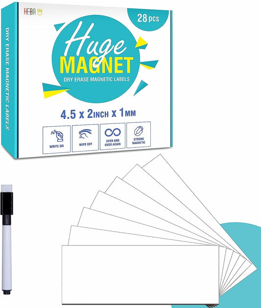 28-Pack Dry Erase Whiteboard Magnets